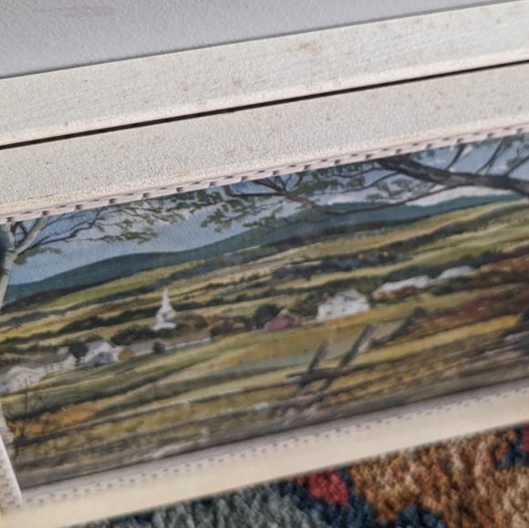 2 Vintage Watercolor Country Scene Framed Prints by Artist John Rogers - Picture 15 of 15